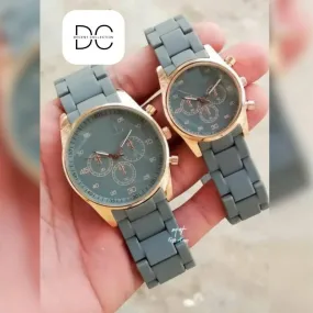 100% Imported Premium Quality Grey Couple Watch For Men And Boys New Design 2023