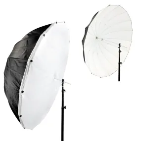 130cm (51") Deep Parabolic Umbrella (Black/White) with Diffusion