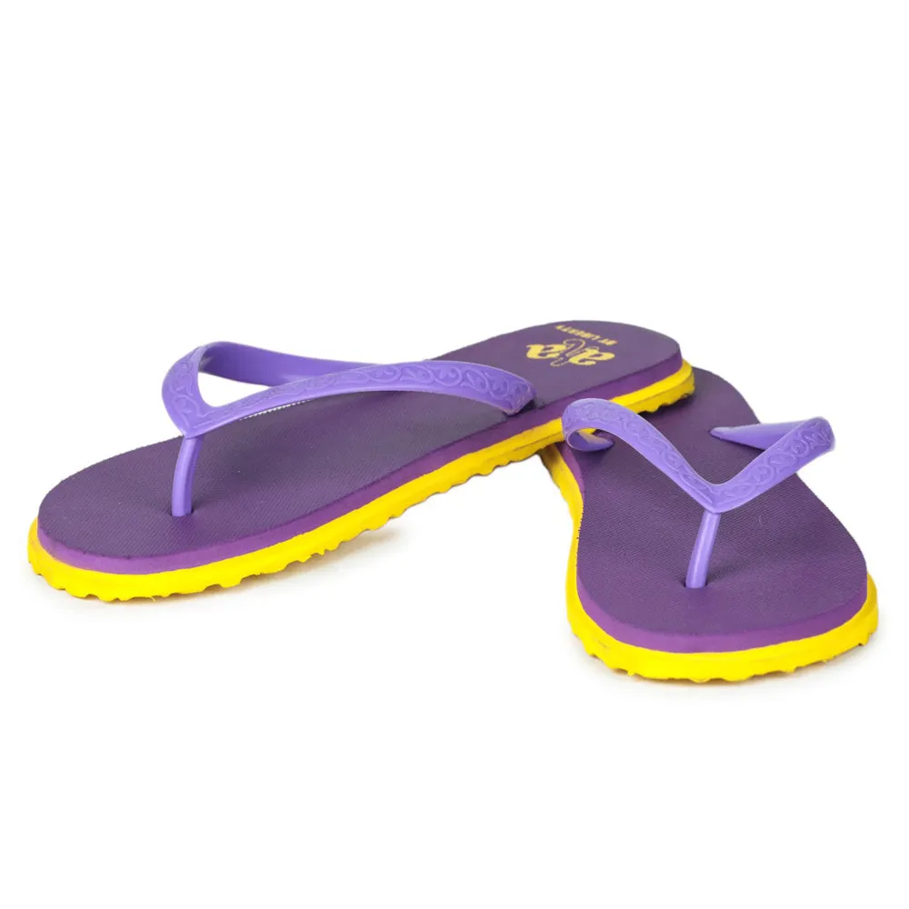 A-HA Casual Purple Flip-Flop For Women XL-HS02 By Liberty