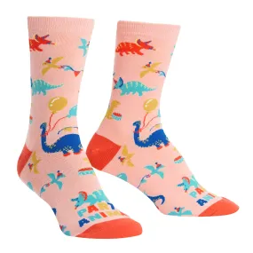 Birthday Dinosaurs Women's Crew Socks