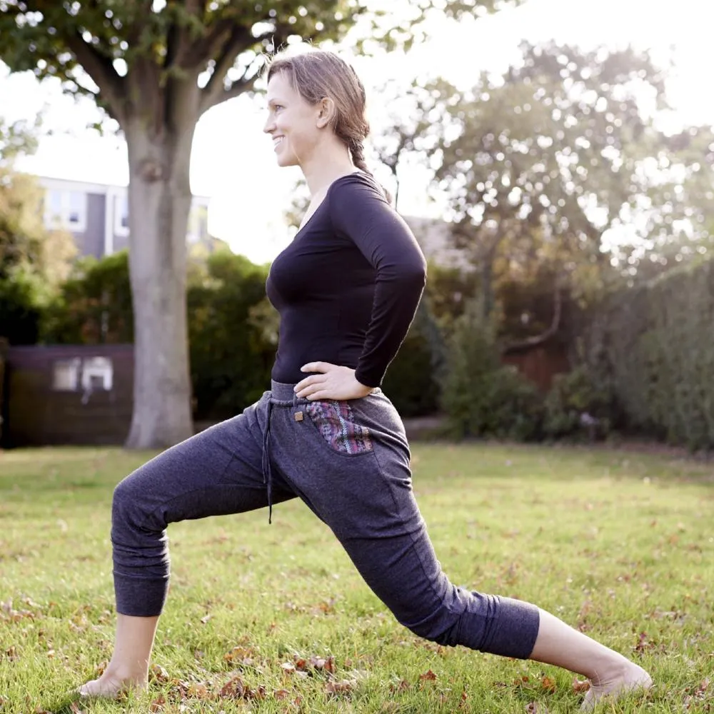 Camden Joggers - Loungewear with Vintage Detail- Blue/Yellow