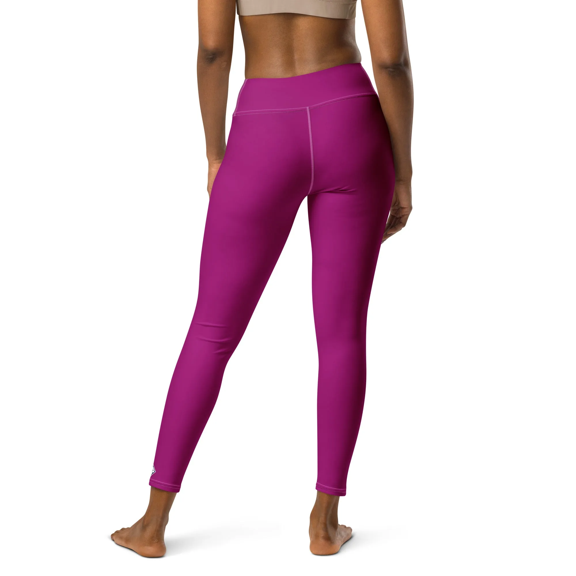 City Vibes: Solid Color Yoga Pants Leggings for Women - Fresh Eggplant