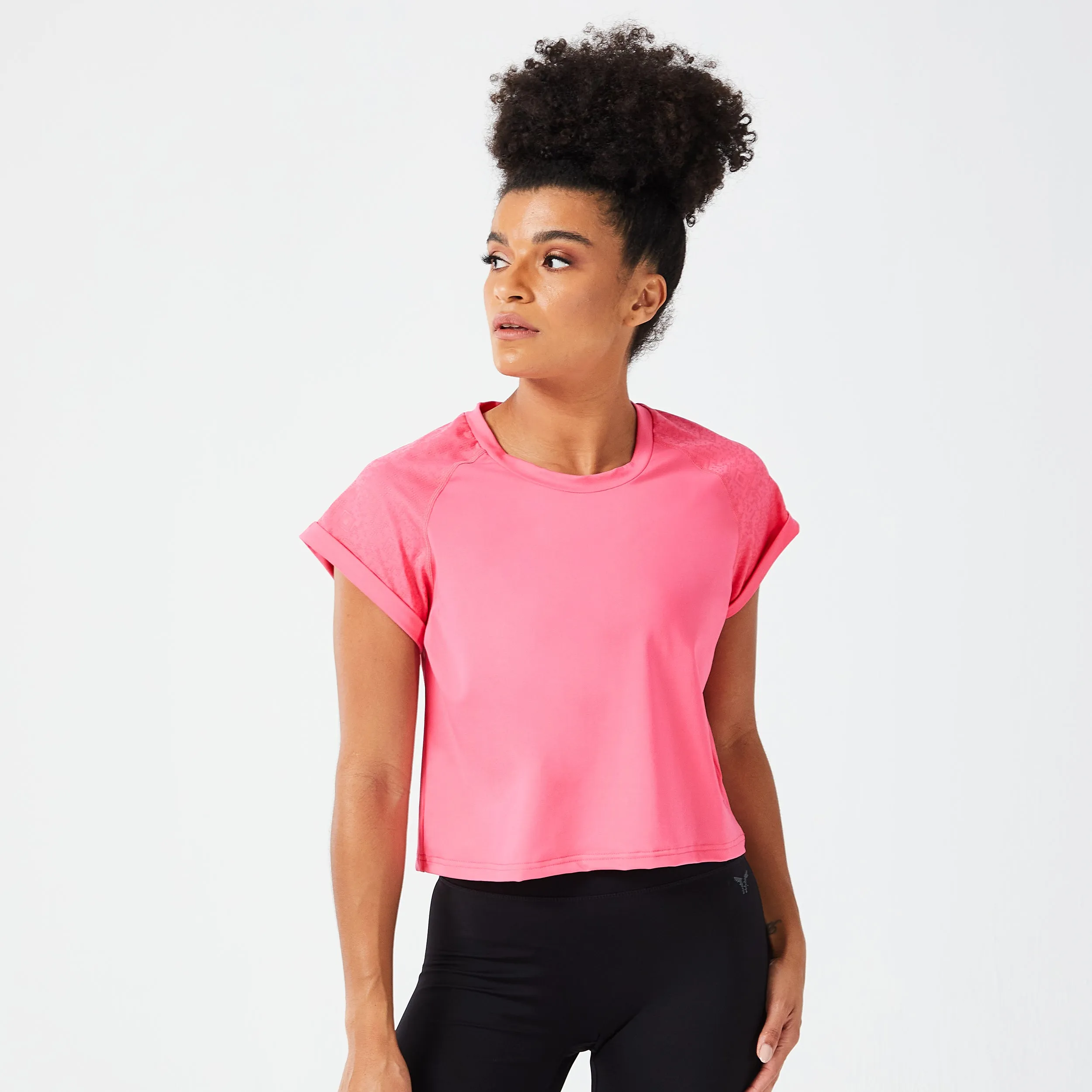 Code Boxy Tee - Hot Pink