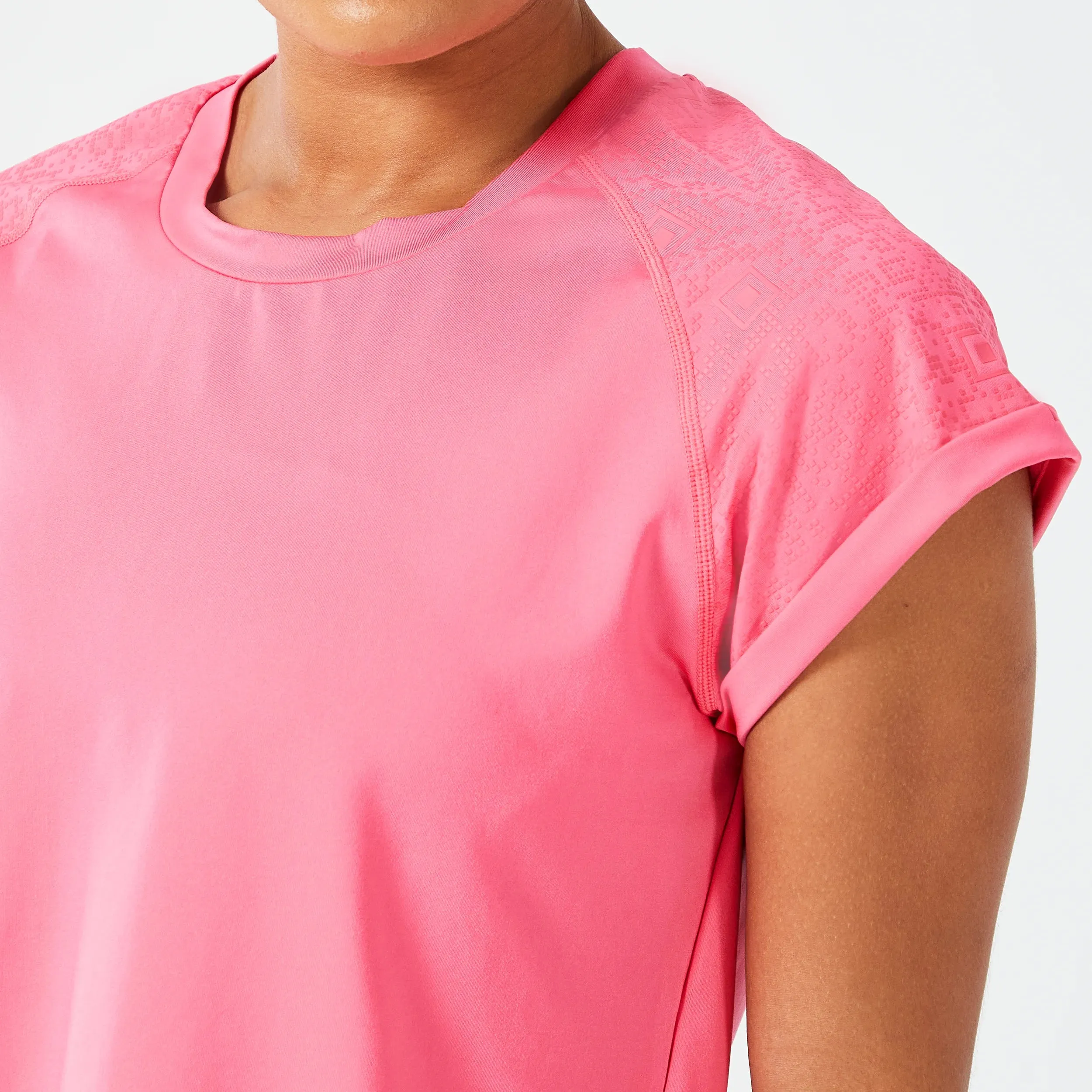 Code Boxy Tee - Hot Pink