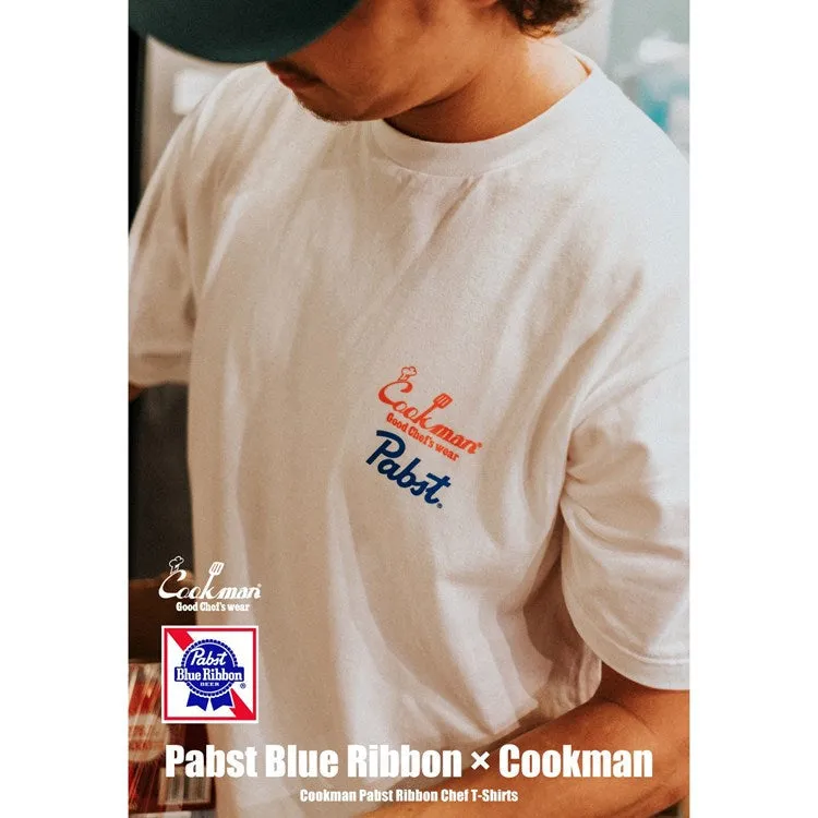 Cookman T-shirts - Pabst Ribbon Checker : Navy