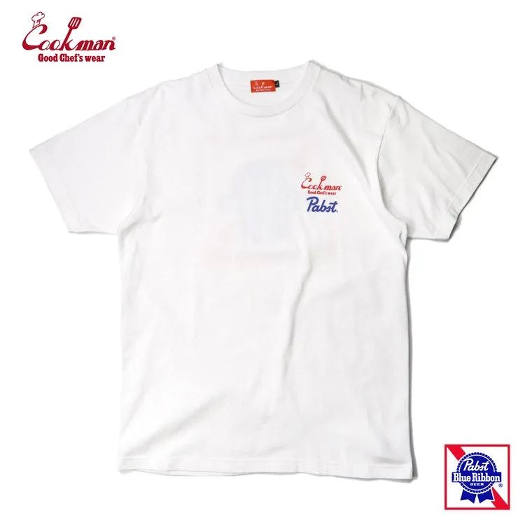 Cookman T-shirts - Pabst Ribbon Checker : Navy