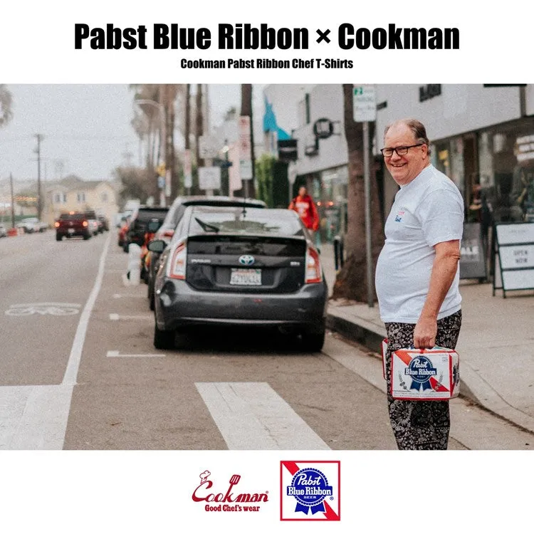 Cookman T-shirts - Pabst Ribbon Checker : Navy