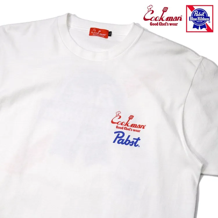 Cookman T-shirts - Pabst Ribbon Checker : Navy