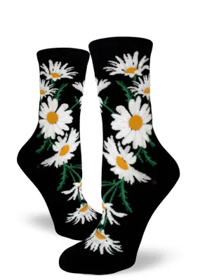 Crazy for Daisies Crew Socks