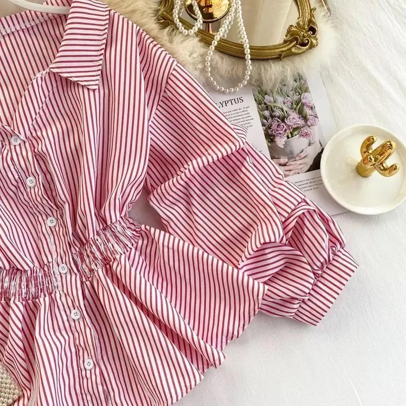 Donna Striped Blouse