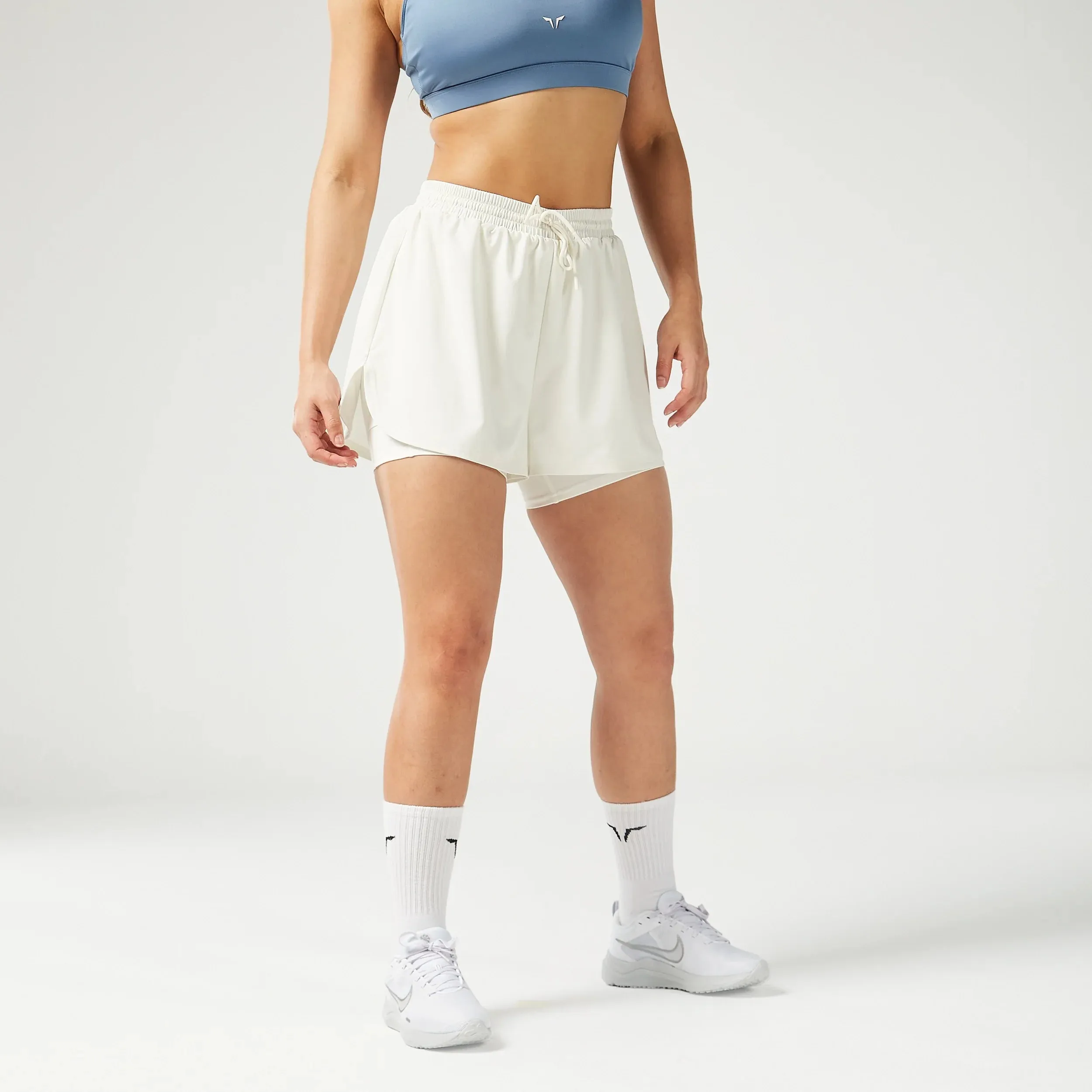 Essential 2-in-1 Shorts - Pearl White