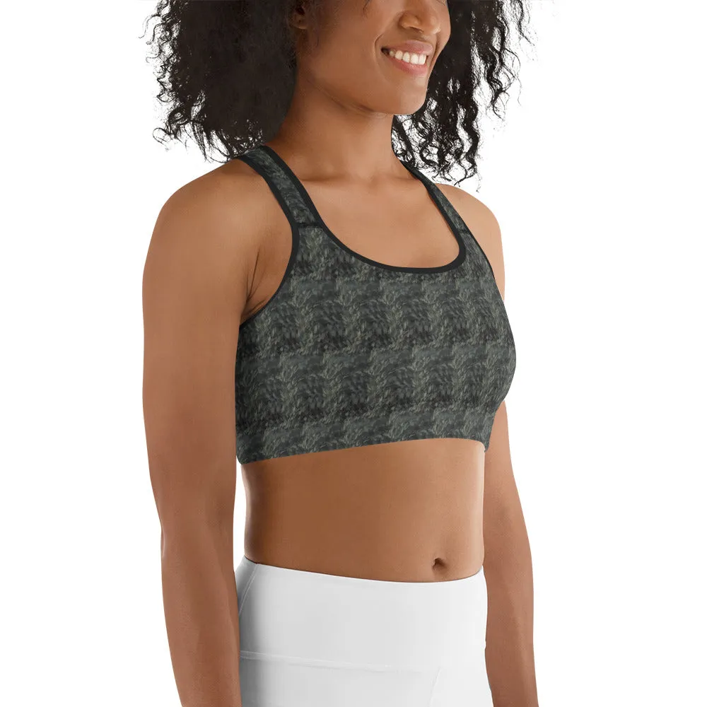 Fern Camo Series Sports bra for women, Workout Bra, Athletic Bras for women