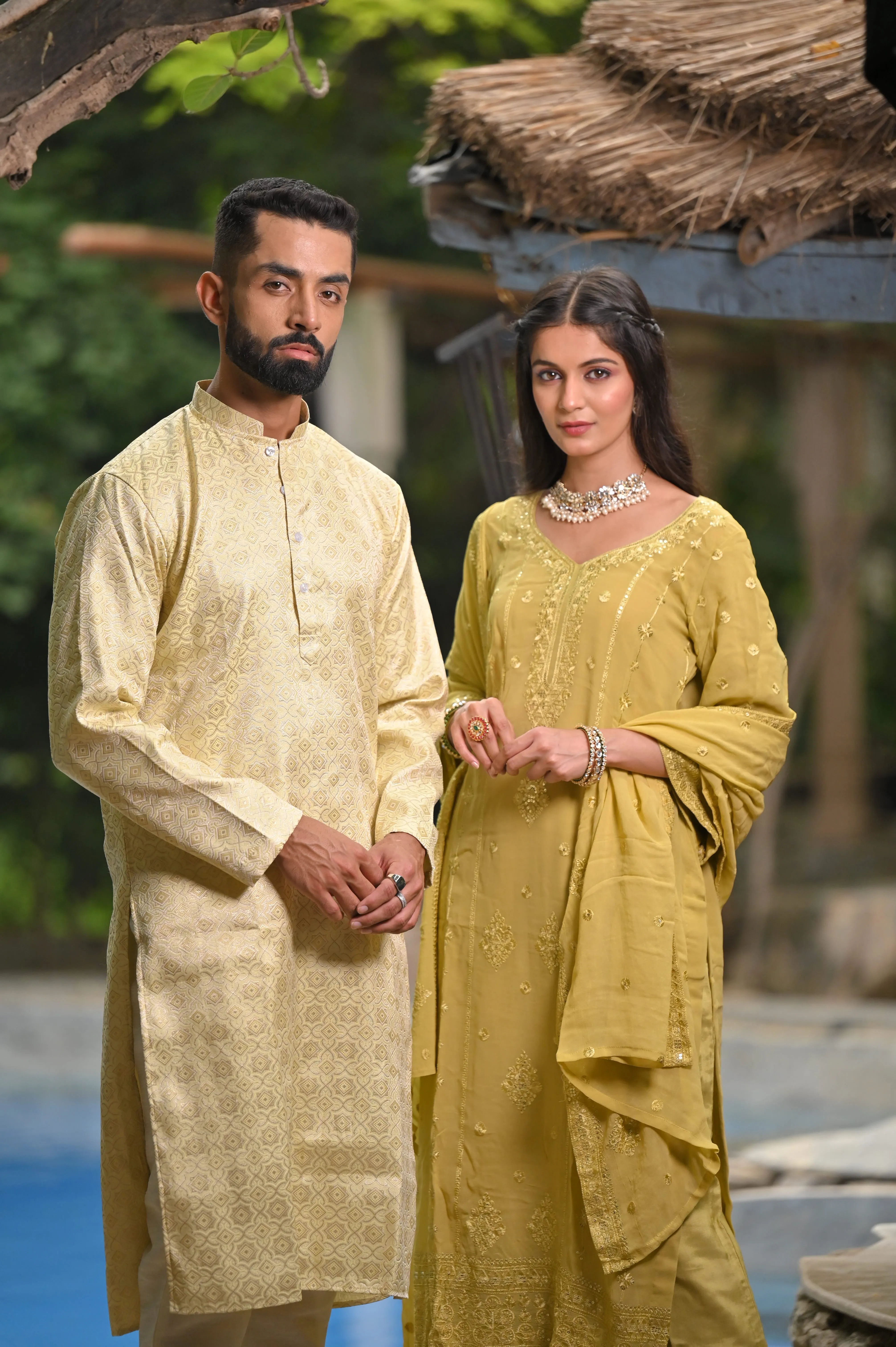 Festive Threads Fancy Couple Outfit