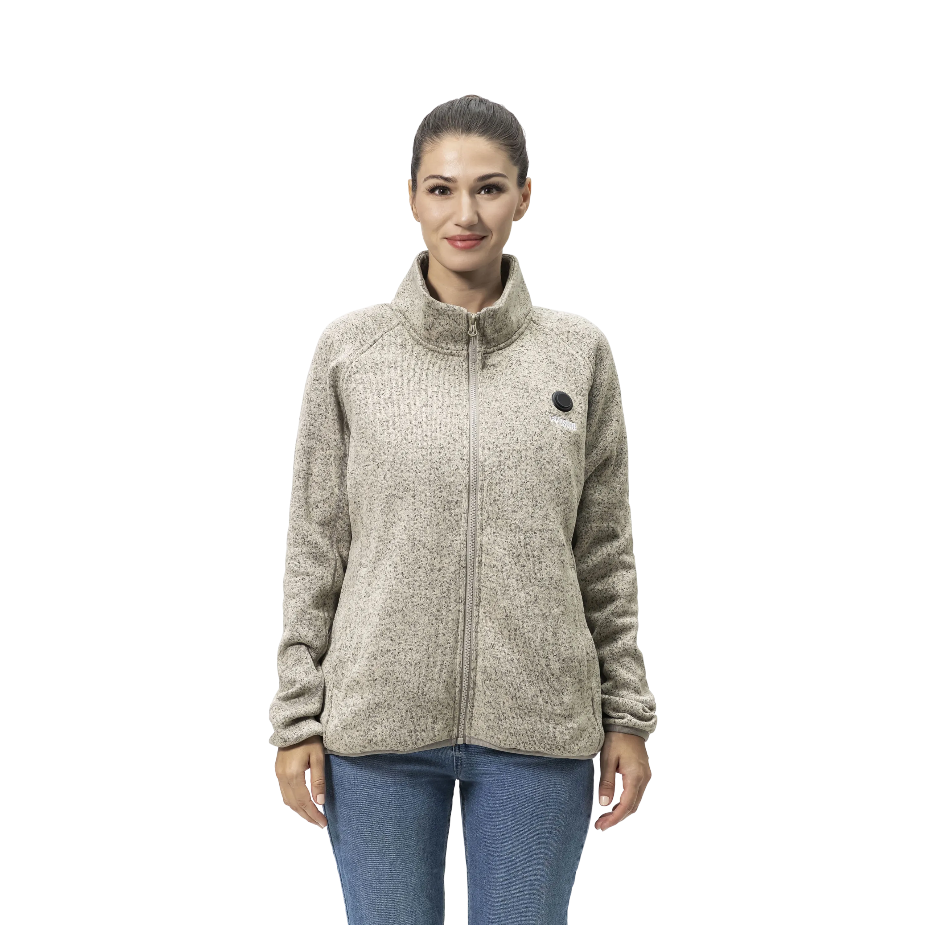 Womens Cozy Heated Fleece Jacket