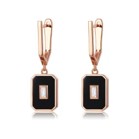 Heroine - Plate Earring-Black