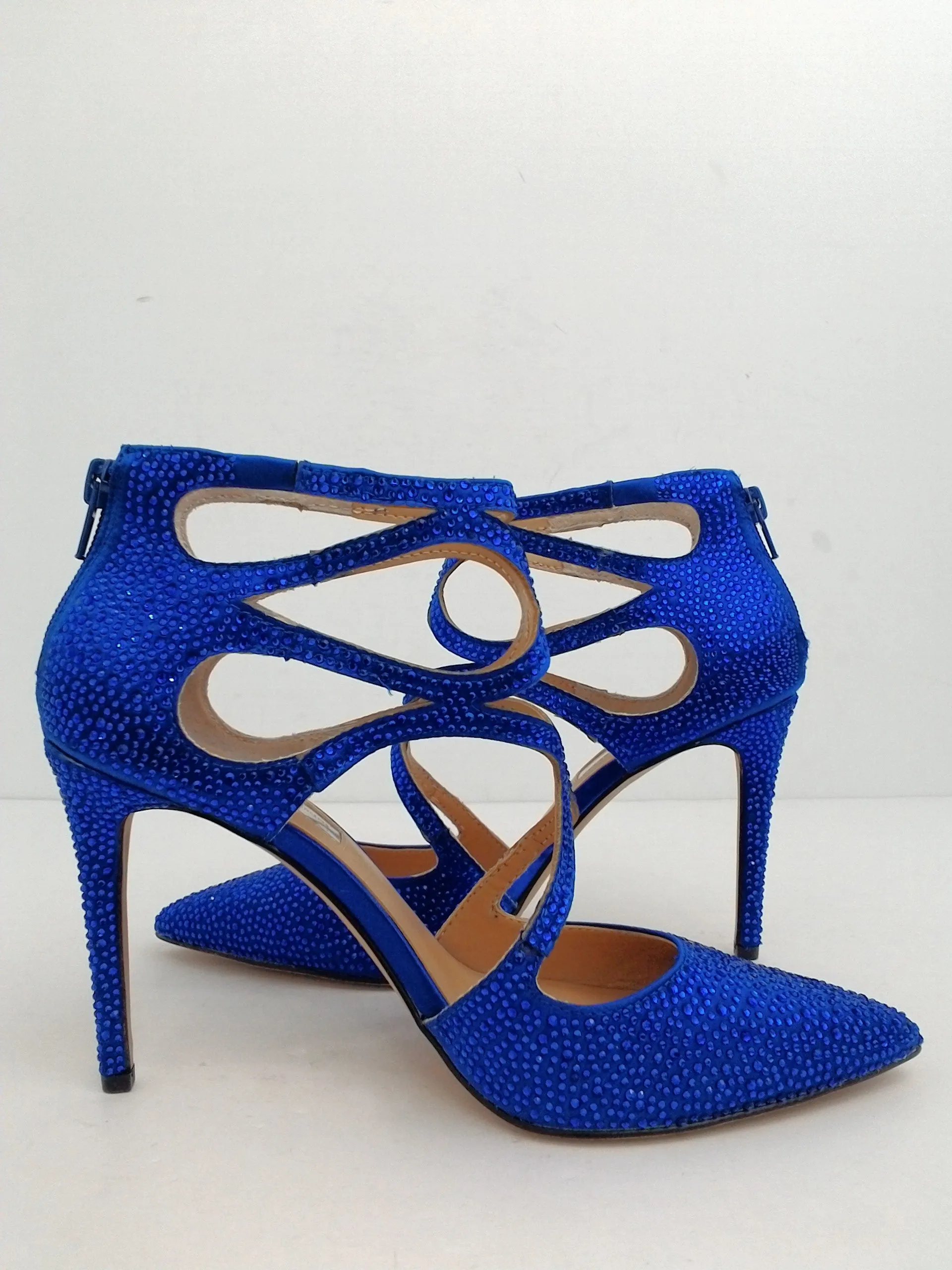 INC International Concepts Women's Kaffe Blue Stiletto Heels Size 7.5 M