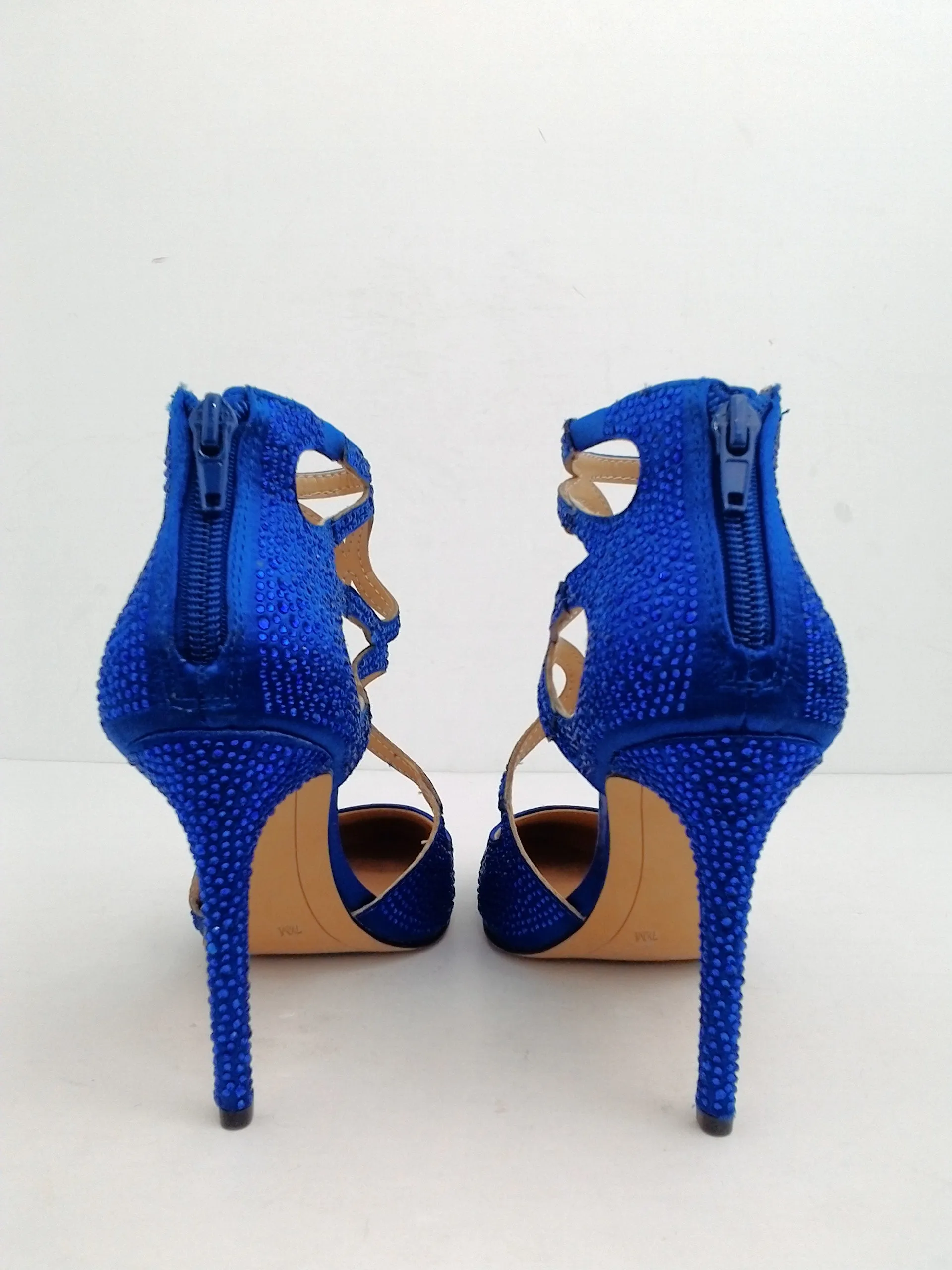 INC International Concepts Women's Kaffe Blue Stiletto Heels Size 7.5 M