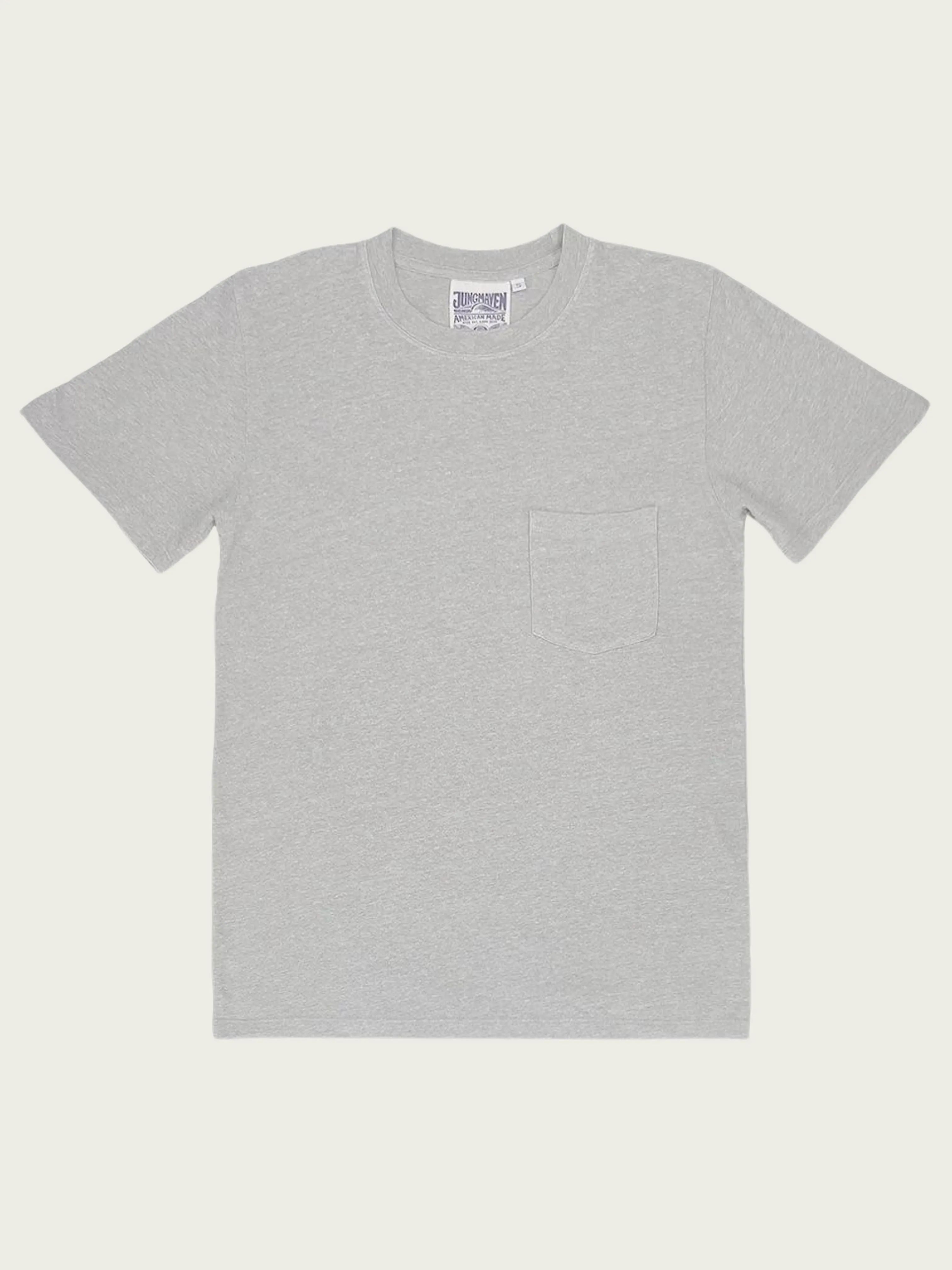 Jungmaven Heathered Pocket Tee - Athletic Gray