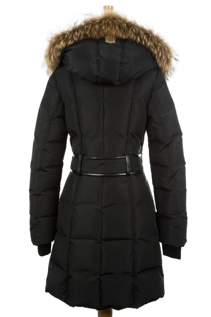 Kay Fur-Trimmed Down Coat with Enhanced Features