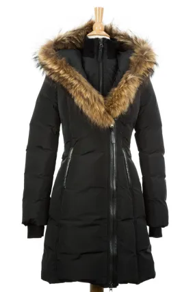 Kay Fur-Trimmed Down Coat with Enhanced Features