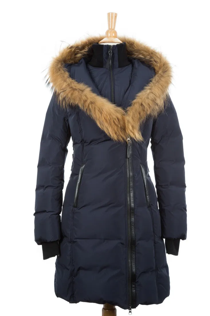 Kay Fur-Trimmed Down Coat with Enhanced Features