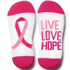 Live, Laugh, Hope Ankle Socks