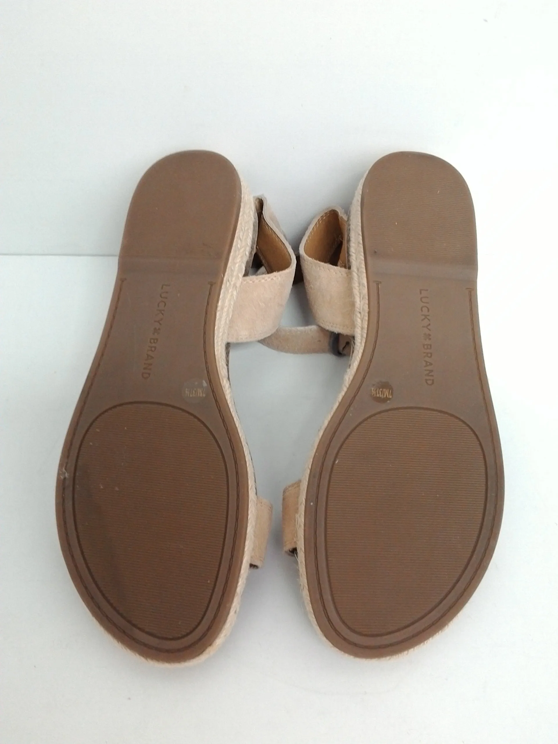 Lucky Brand Women's Natural/Nude Sandal Size 7