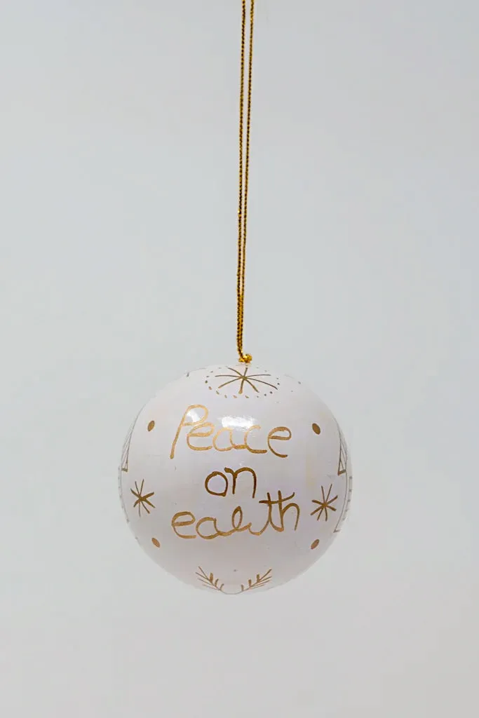 Peace on Earth Ornament