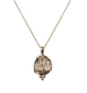 Temple-Inspired Necklace with Vestal Virgin Motif